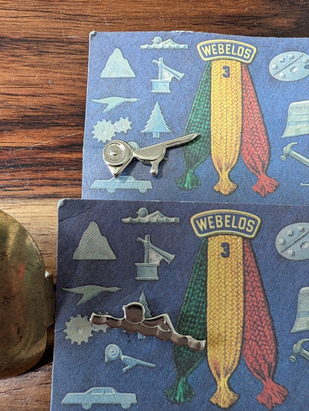 Vintage 1980s Boy Scouts Cub Scouts Webelos Metal Activity Badge Pins & More Lot - Picture 5 of 6